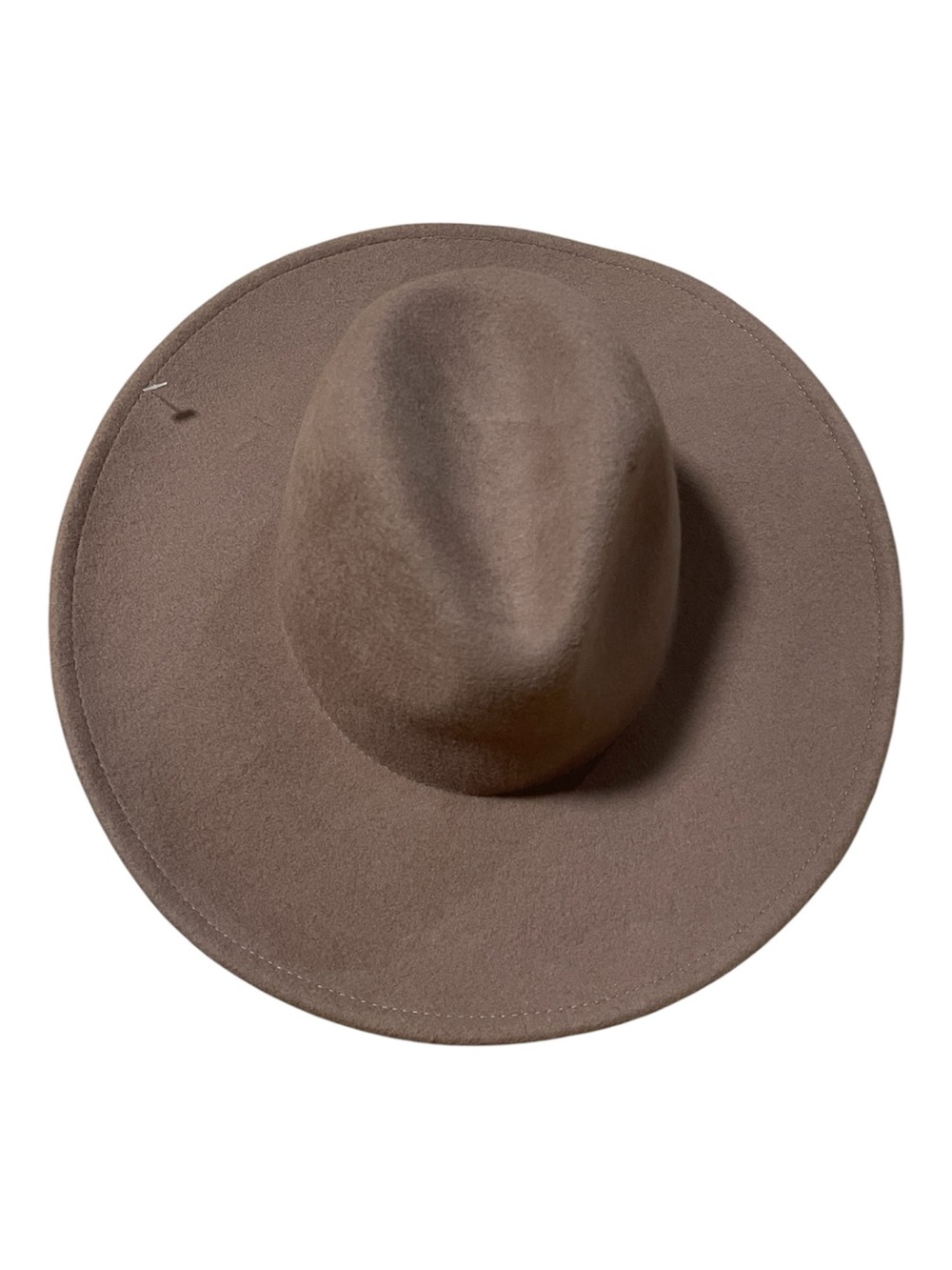 Love & Lore 100% Wool Wide Brim Fedora Western Fall Brown Tan Neutral Cowboy Hat